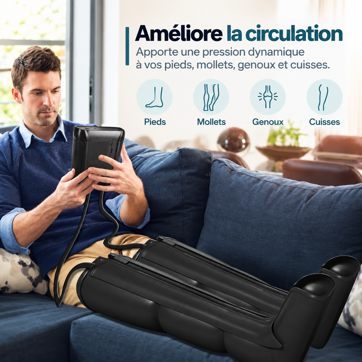 Bottes de Pressothérapie Rechargeables – Recovery Flex – Image 4