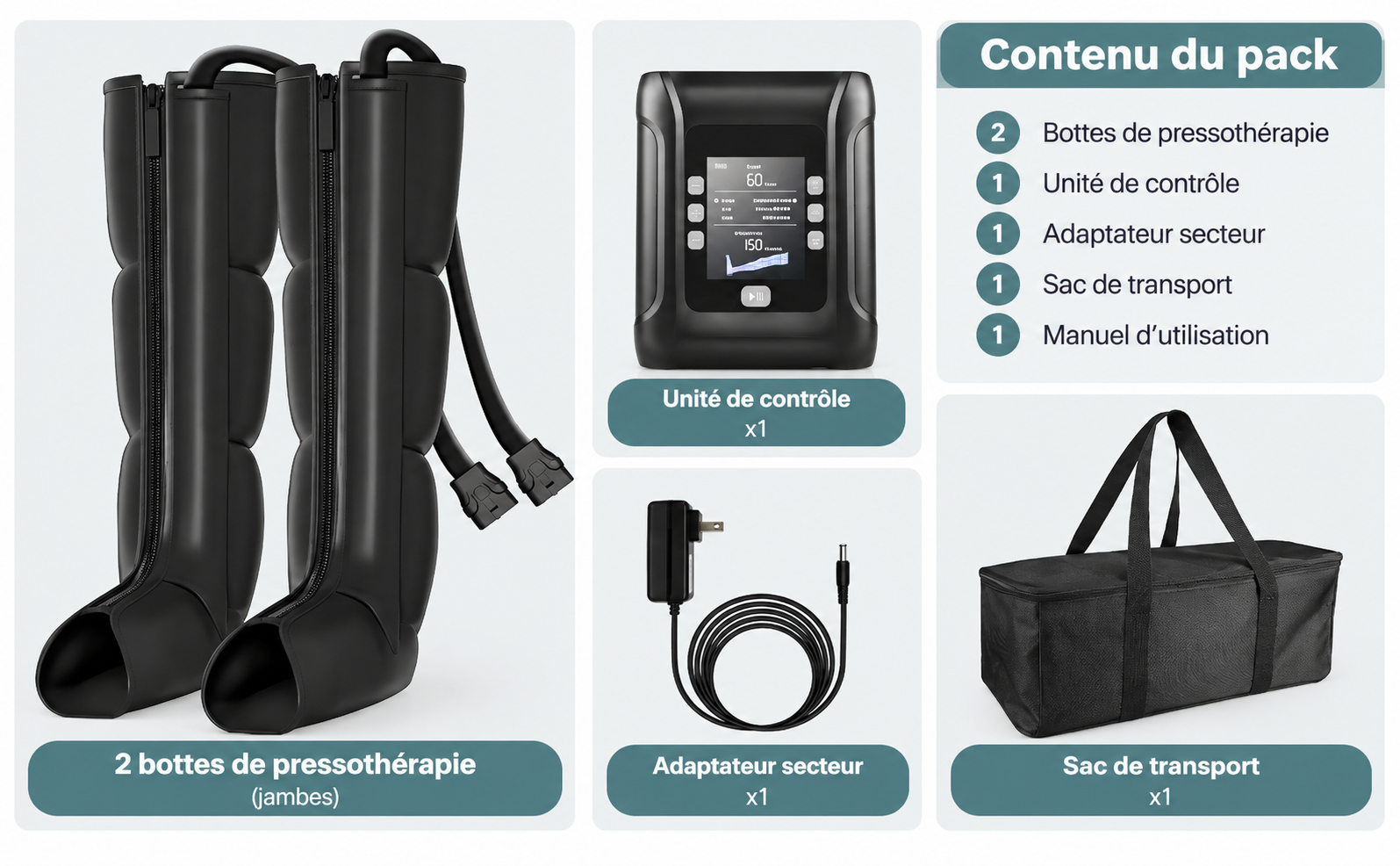 Bottes de Pressothérapie Rechargeables – Recovery Flex – Image 6