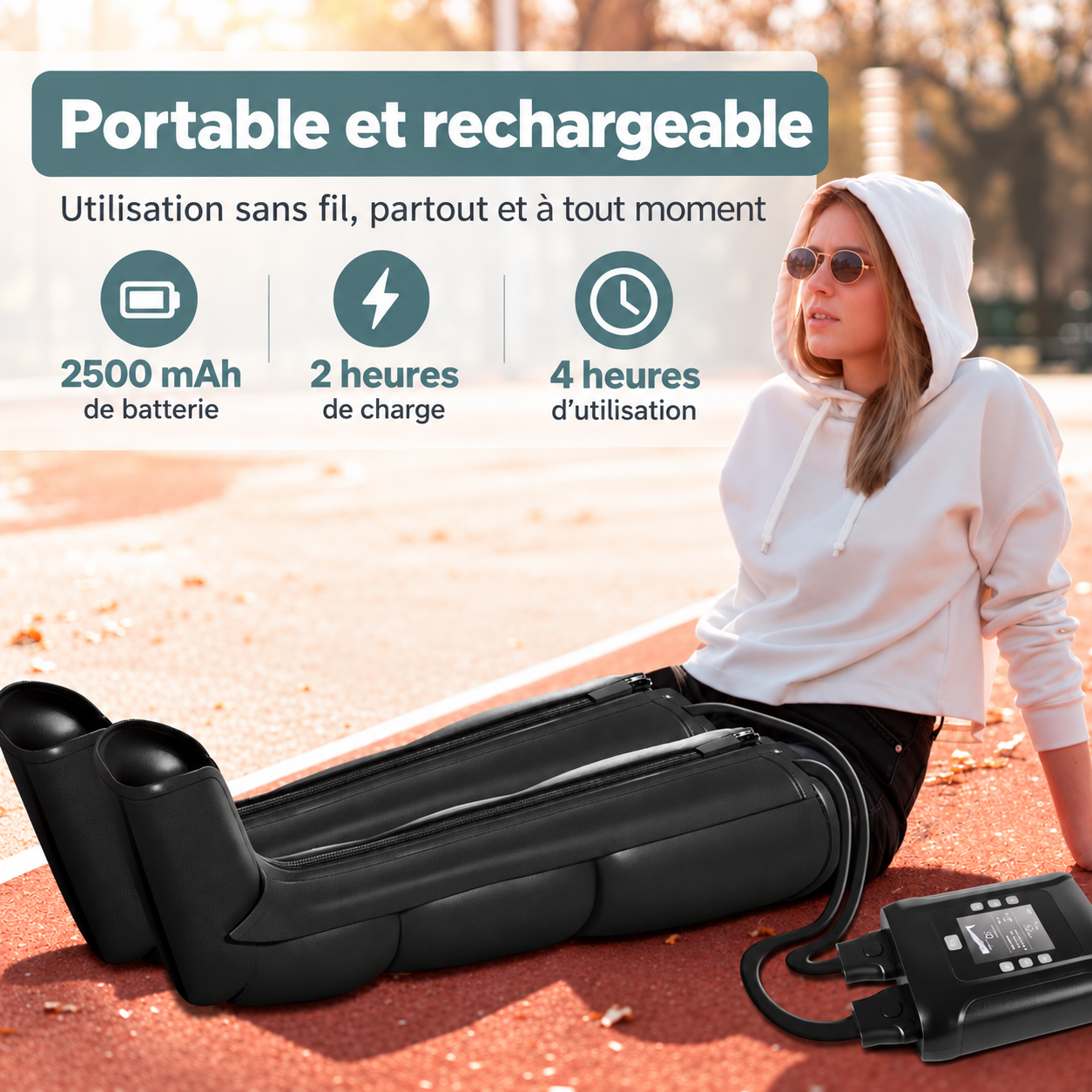 Bottes de Pressothérapie Rechargeables – Recovery Flex – Image 9