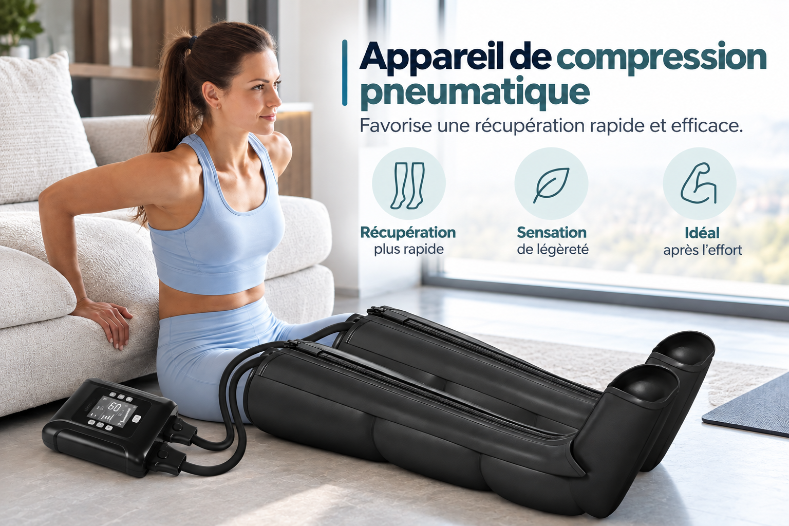 Bottes de Pressothérapie Rechargeables – Recovery Flex – Image 3
