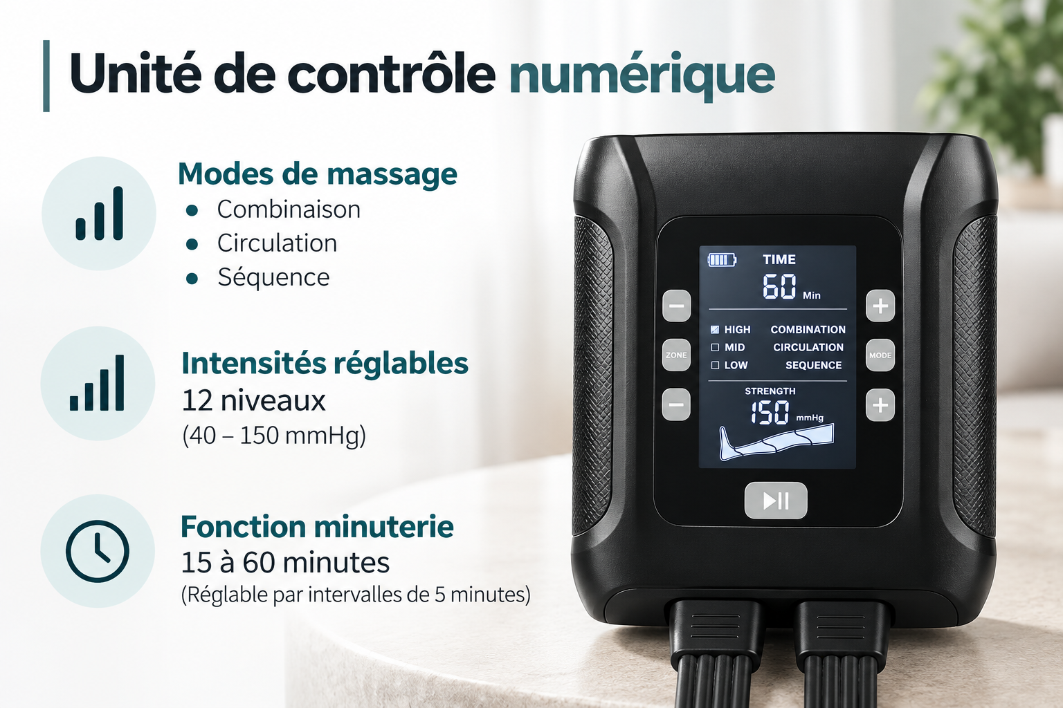 Bottes de Pressothérapie Rechargeables – Recovery Flex – Image 5